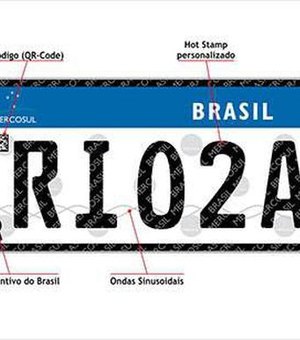 Placas de veículos padrão Mercosul começa a ser usada no Rio de Janeiro