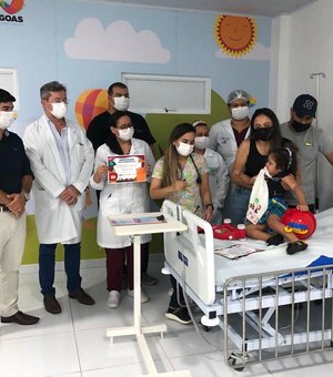 Pediatria 24h da UPA de Palmeira dos Índios chega ao milésimo atendimento