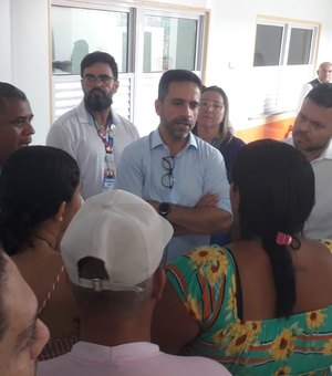 Durante visita às obras de creche, Paulo Dantas fala sobre chuvas em Alagoas