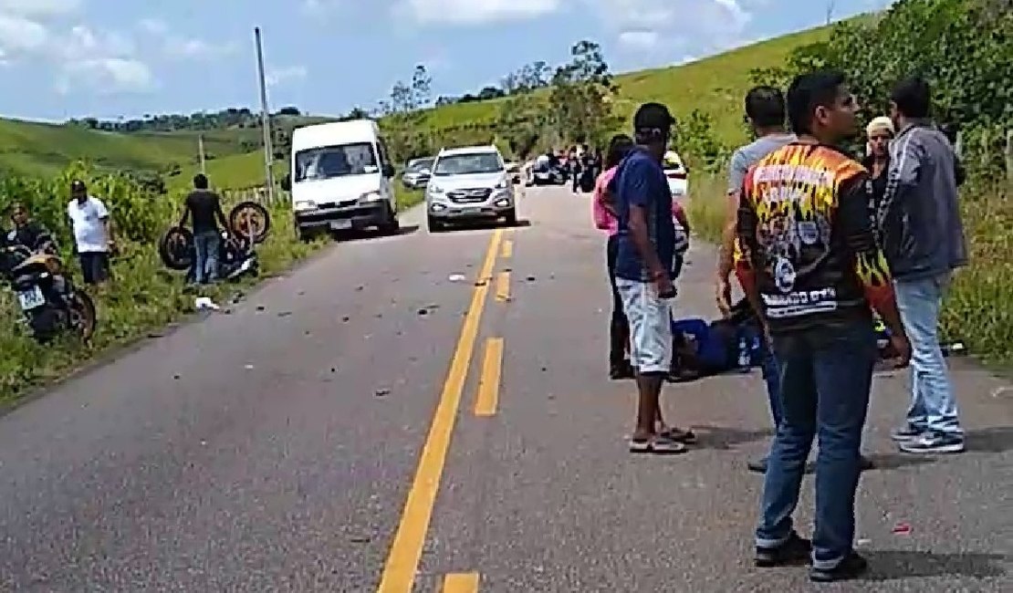 Motociclistas de acidente na PE-96 levavam doações para motoqueiro de Maragogi
