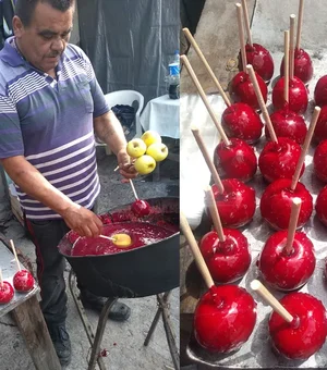 Vendedor faz 1.500 maçãs do amor, mas cliente cancela pedido