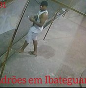 [Vídeo] Trio de assaltantes faz arrastão em Ibateguara