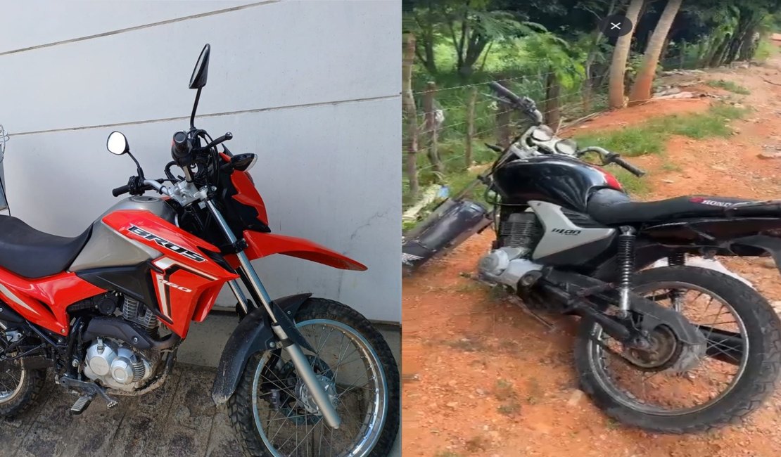 Mata Grande: Polícia Civil recupera motos roubadas em Alagoas e Sergipe