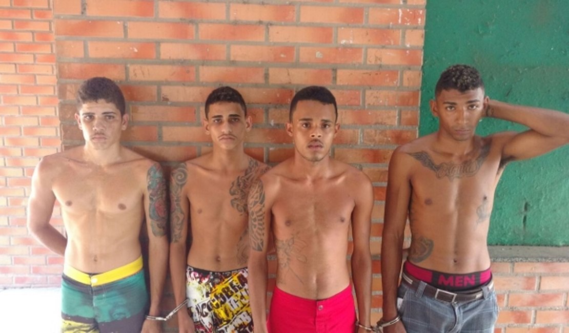 Grupo é preso com 1,5 kg de maconha, armas e munições no Trapiche da Barra