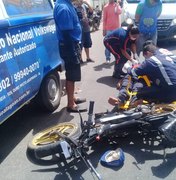 Acidente entre veículos deixa homem ferido em Arapiraca