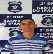 Polícia prende suspeito de praticar homicídio em Santana do Ipanema