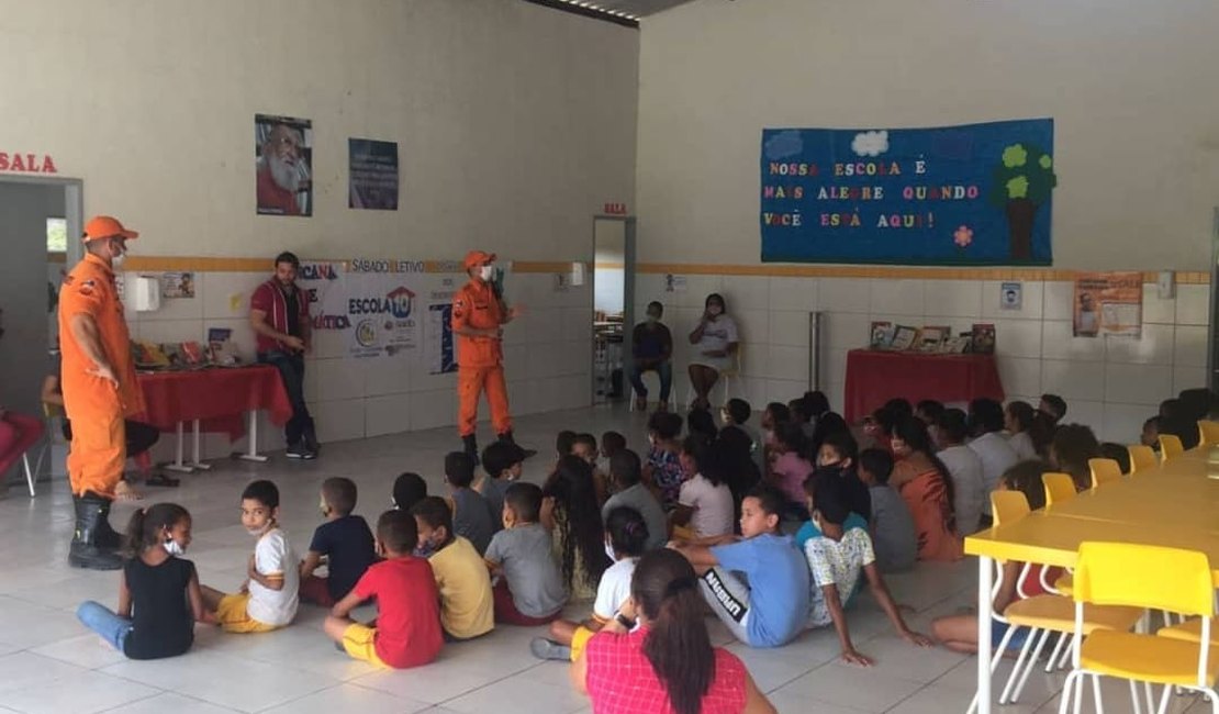 Alunos de São Luís do Quitunde são contemplados com projeto ‘Bombeiros na Escola’