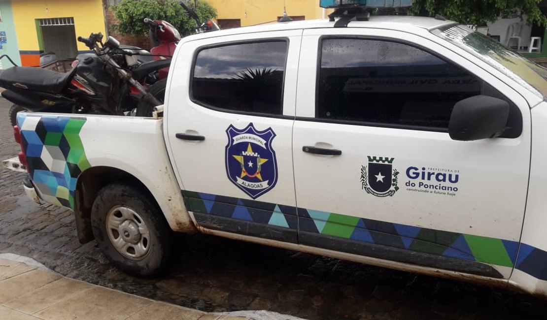 Guarda Municipal recupera duas motos abandonadas em Girau do Ponciano 