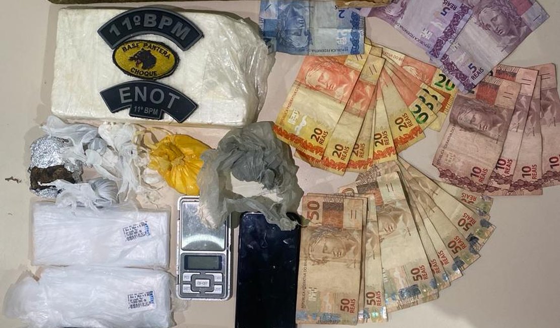 Polícia prende traficante em Penedo e  apreende dois tabletes de maconha