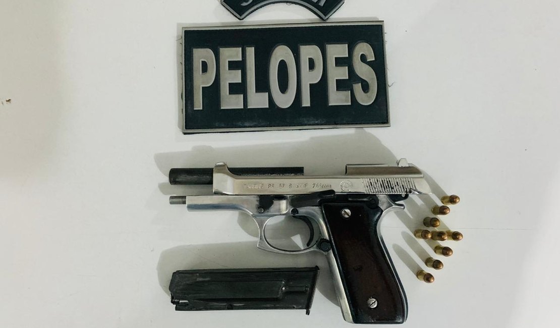 Ameaça na zona rural Limoeiro de Anadia termina em apreensão de pistola
