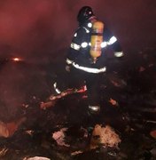 Incêndio destrói barraco de lona no Eustáquio Gomes, em Maceió