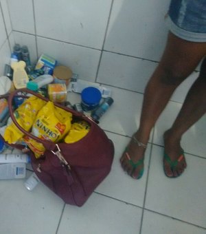 Três mulheres são presas furtando objetos de supermercados na parte alta de Maceió