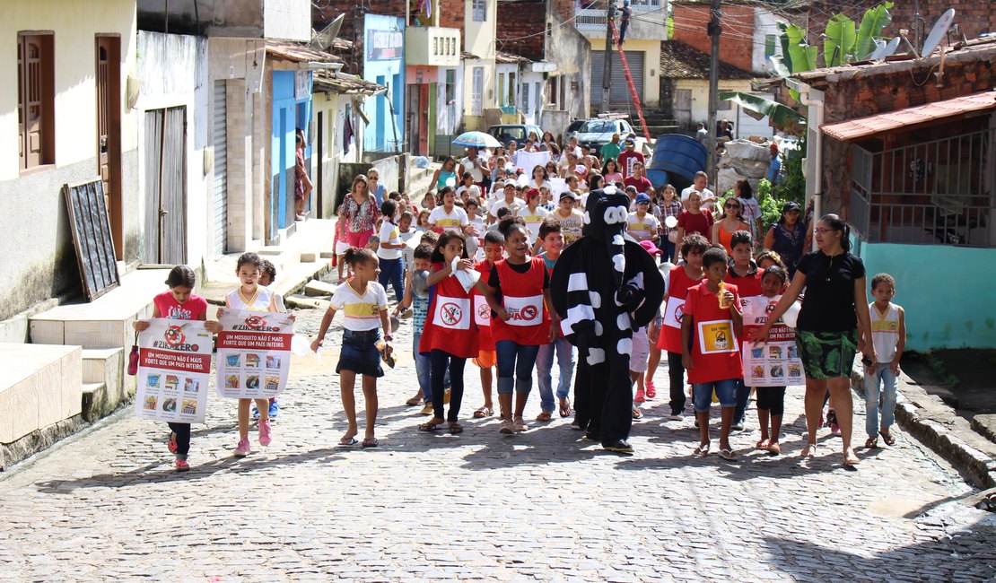 Alunos de escola pública de Porto Calvo fazem campanha contra dengue