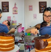 Chef amazonense viraliza na internet após confeitar bolo com filho