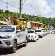 Júnior Loureiro faz carreata histórica em Japaratinga
