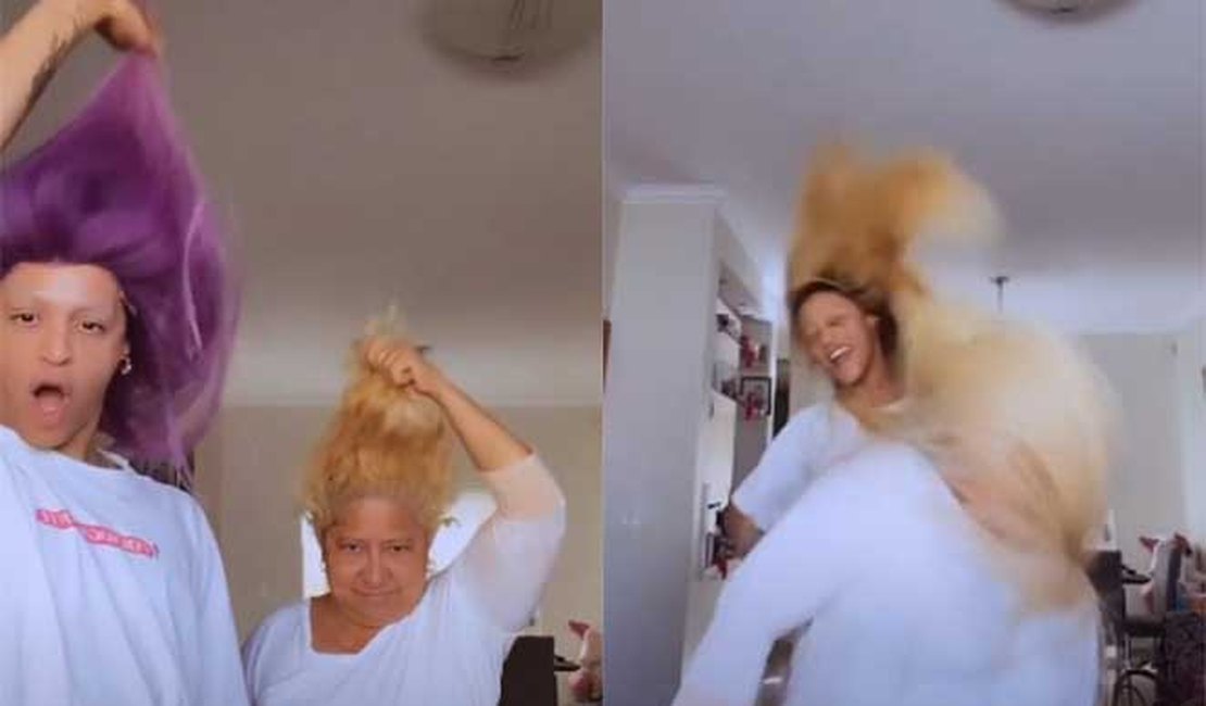 Pablo Vittar bate cabelo com a mãe e resultado diverte a web