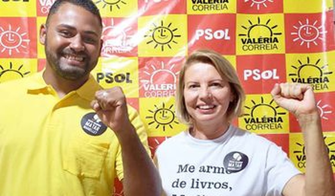 Psol anuncia vice de Valéria Correia na disputa pela prefeitura de Maceió