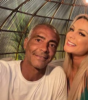 Romário celebra primeiro mês de namoro com influenciadora