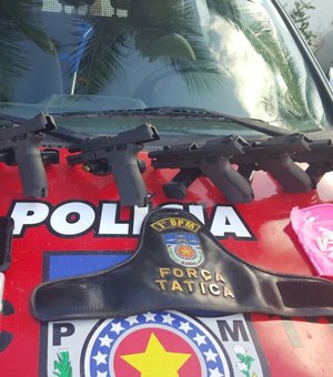 Polícia apreende pistolas e munições de uso exclusivo das Forças Armadas