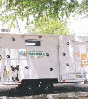 Castramóvel Pet Amigo realizará atendimentos no centro de Palmeira dos Índios durante o mês de julho