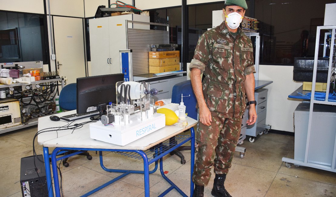 Sargento do Exército desenvolve protótipo de respirador mecânico com parceria o Senai