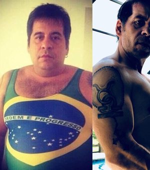 Leandro Hassun mostra antes e depois entre copas do Brasil e da Rússia: 'Treinei'