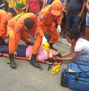 Mulher desvia de cachorro e provoca acidente em Arapiraca