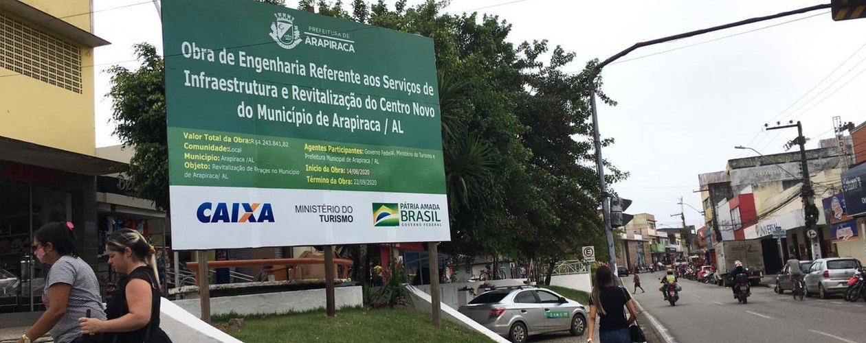 Visando as eleições, Fabiana Pessoa ignora apelo dos comerciantes e inícia obra do Centro Novo