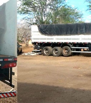 Homens são presos em Pernambuco por caminhão e carga roubados em Alagoas