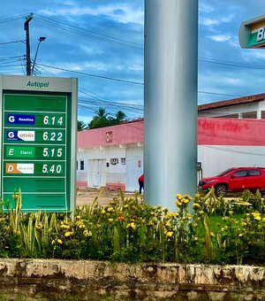 Preço do litro da gasolina salta para R$ 6,14 em Maragogi
