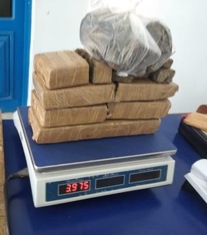 Homem é preso após esconder 12,5 kg de maconha na casa da namorada em Maceió