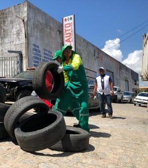 Ação conjunta recolhe mais de 1.700 pneus descartados irregularmente