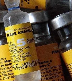 Vacinação contra febre amarela em Arapiraca ocorre mediante agendamento