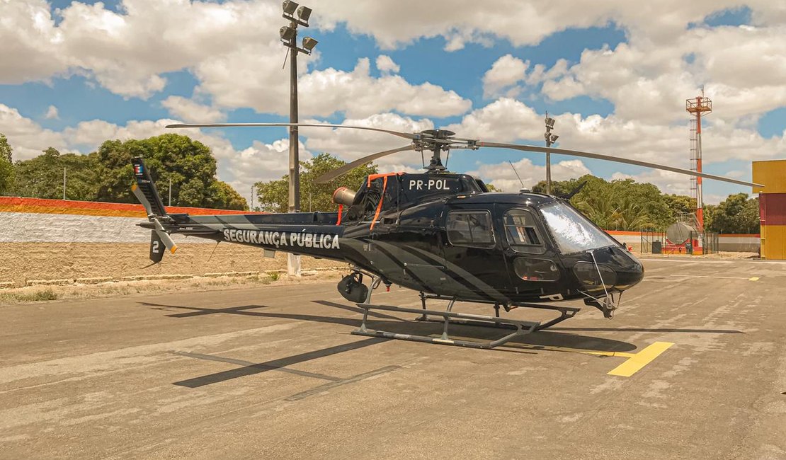 [Vídeo] Policiamento do agreste ganha reforço com helicóptero que pode realizar sobrevoos noturnos