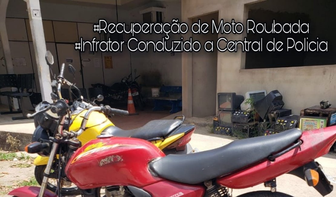 Após perseguição, adolescentes são apreendidos com motocicleta roubada em Arapiraca