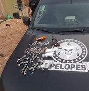 Trio é detido com arma e drogas em Japaratinga