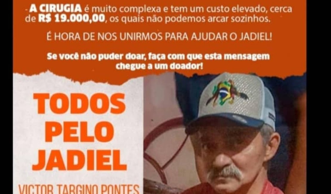Família de agricultor com câncer no fêmur pede ajuda para cirurgia de urgência