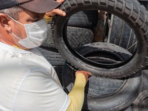 Prefeitura de Maceió faz mutirão para recolher pneus inservíveis