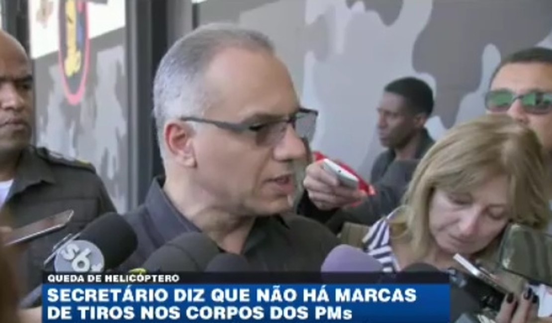 Laudos indicam que helicóptero da PM não foi atingido por tiros, diz secretário