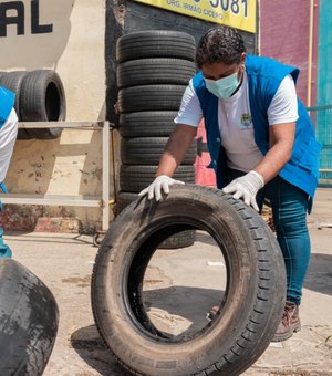 SMS conclui mutirão em borracharias e convoca população para dia D da coleta de pneus