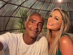 Romário celebra primeiro mês de namoro com influenciadora