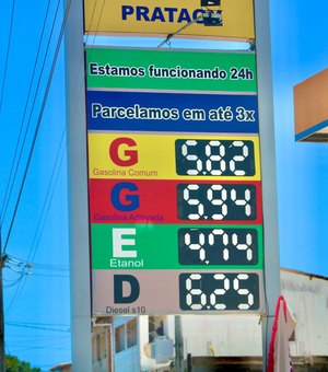 Preço do litro da gasolina tem leve queda em Maragogi