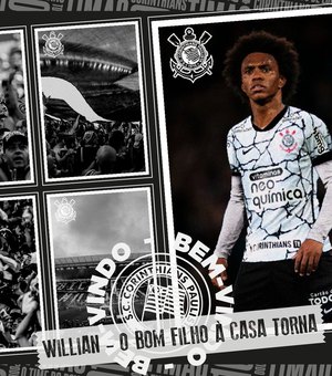 Corinthians anuncia contratação de Willian, que volta ao clube após 14 anos