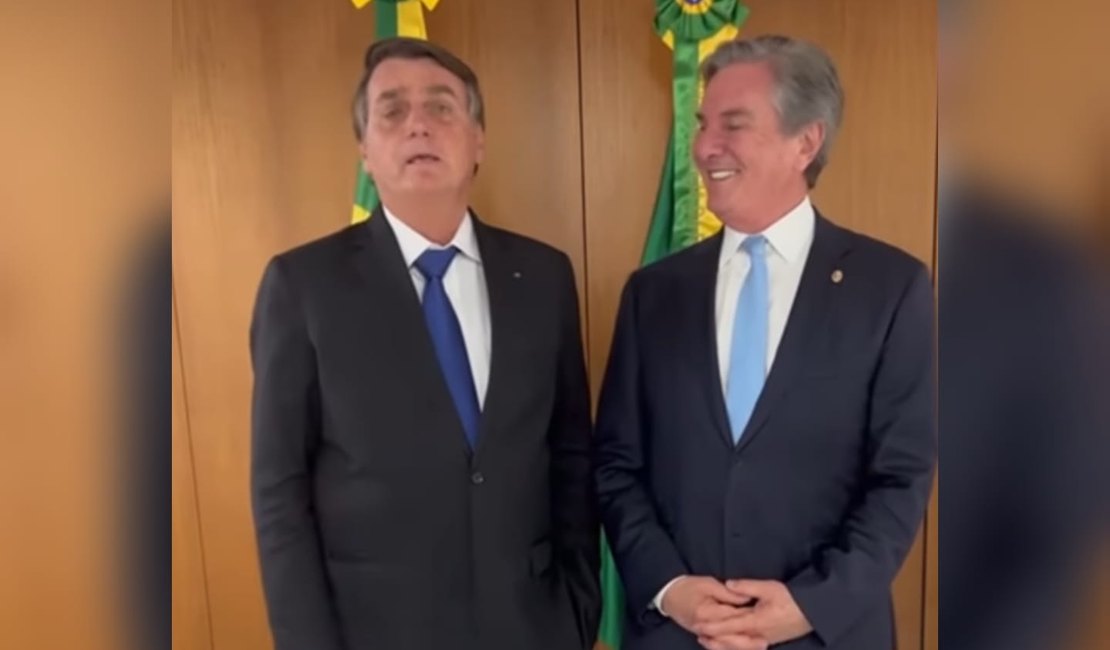 Em vídeo com Collor, Bolsonaro anuncia visita a Alagoas no próximo dia 28