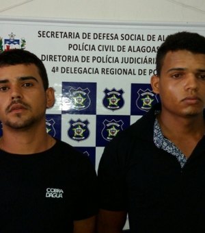 Operação em Arapiraca prende duas pessoas e apreende motos e arma