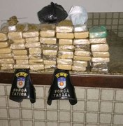 Polícia Militar apreende quase 50 kg de maconha dentro de residência, em Maceió