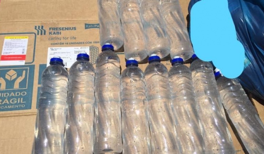 Vigilância Sanitária apreende álcool em gel de origem desconhecida em Palmeira dos Índios