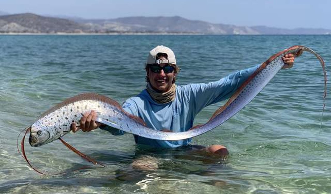 Pescadores encontram peixe gigante no México