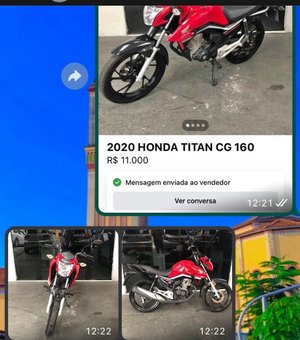 [Vídeo] Arapiraquense cai em golpe de venda de moto pela internet e perde R$ 2 mil depositados via PIX