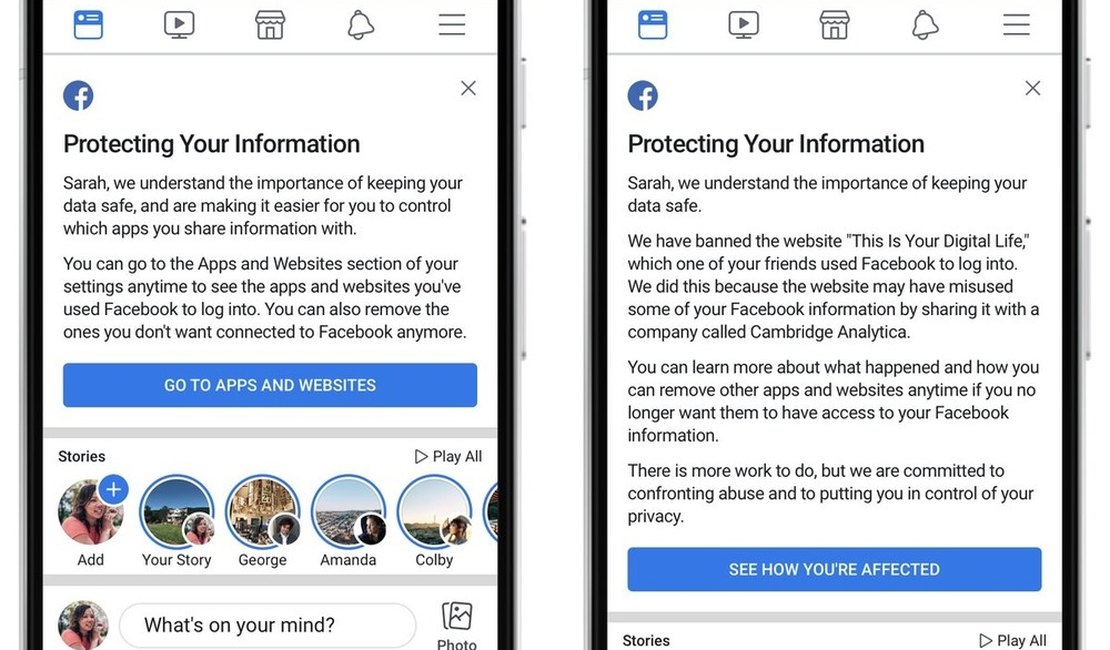 Facebook começa a notificar usuários sobre seus dados vazados 